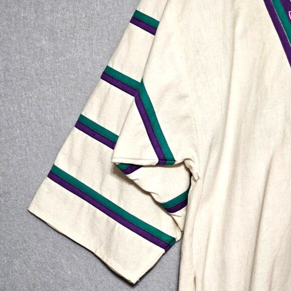 Victor Camarena Mexican Couture Resort Maxi Dress VTG 80s Embroidered Birds Sz M - Picture 6 of 9